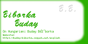 biborka buday business card